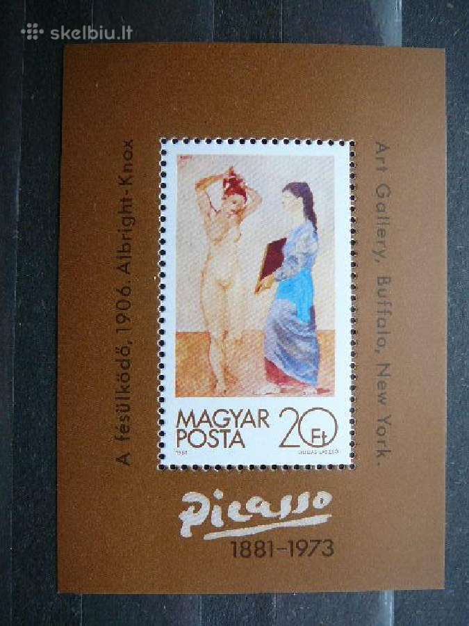Daile P. Pikaso Vengrija blokas Mnh v3531