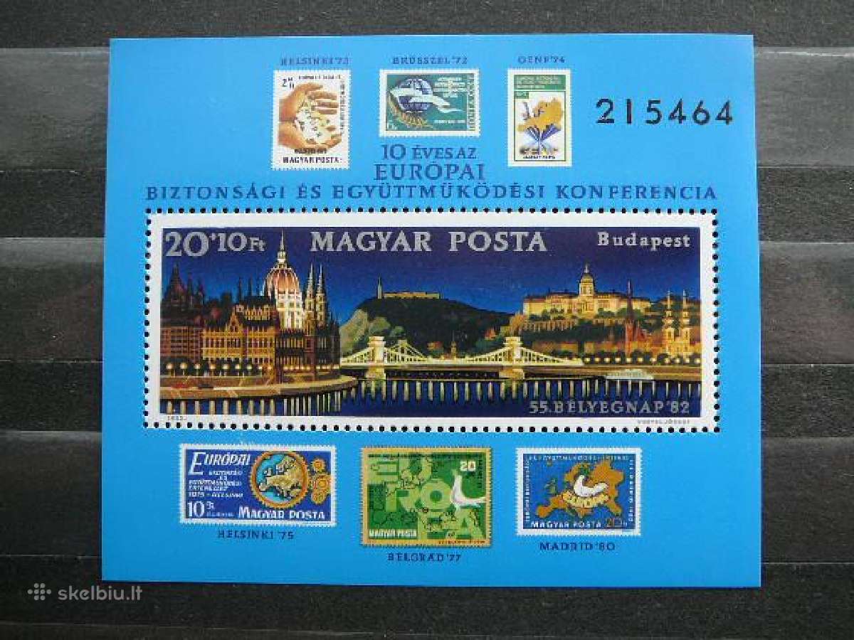 Europa Budapestas Vengrija blokas Mnh v3573