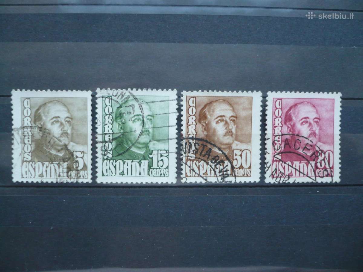 1948 Defintive Issues - General Franco
