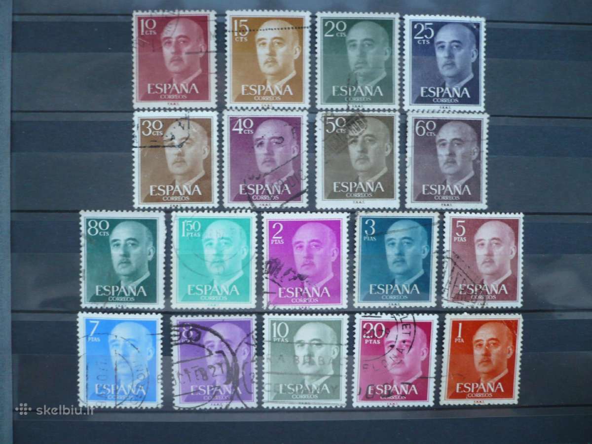 1955 Definitive Issue - General Franco