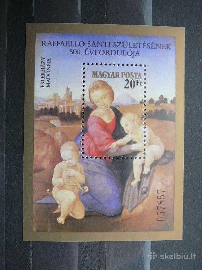 Daile Rafaelis Vengrija blokas Mnh v3619