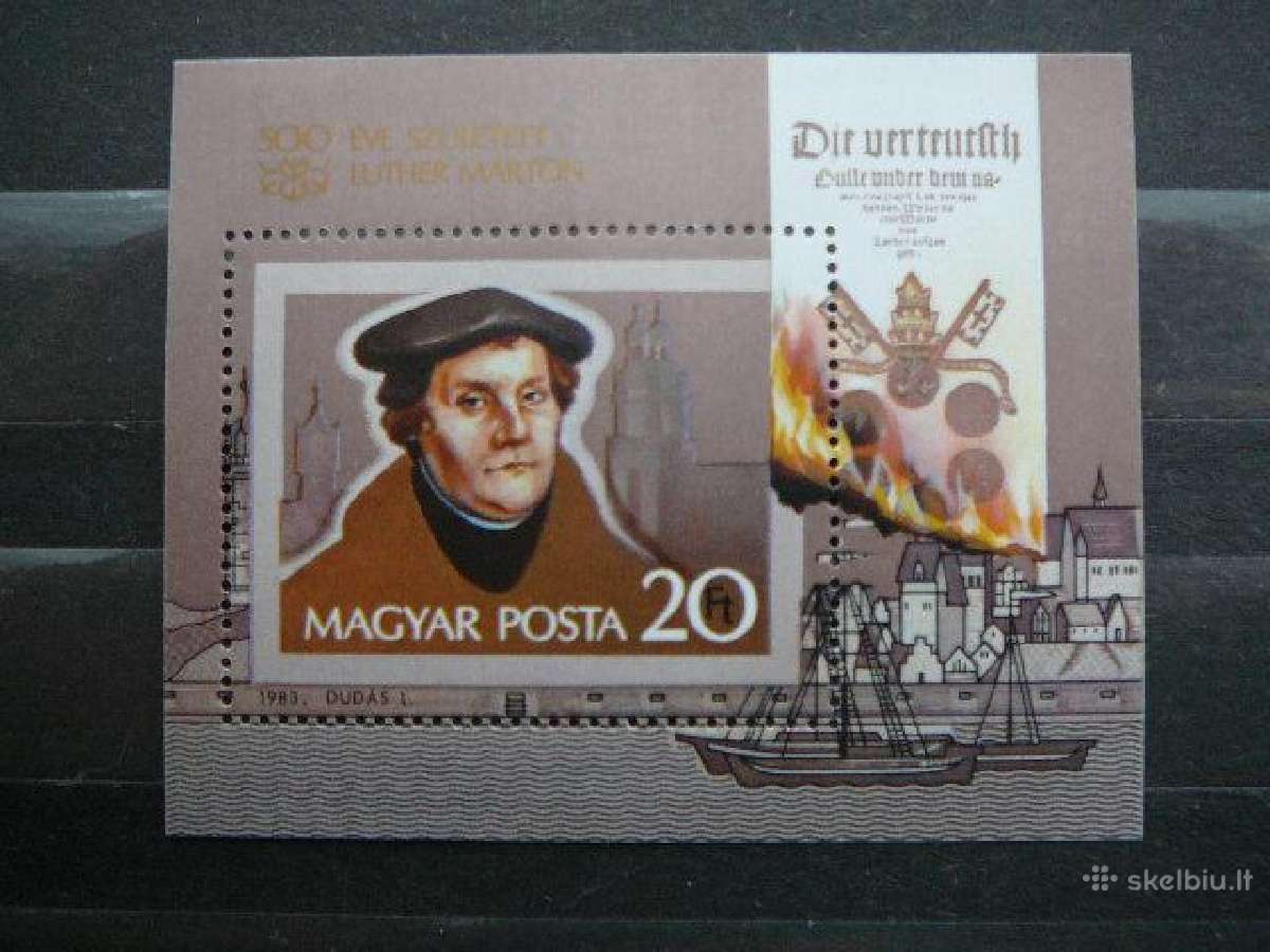 Reformatorius Laivai Vengrija blokas Mnh v3623