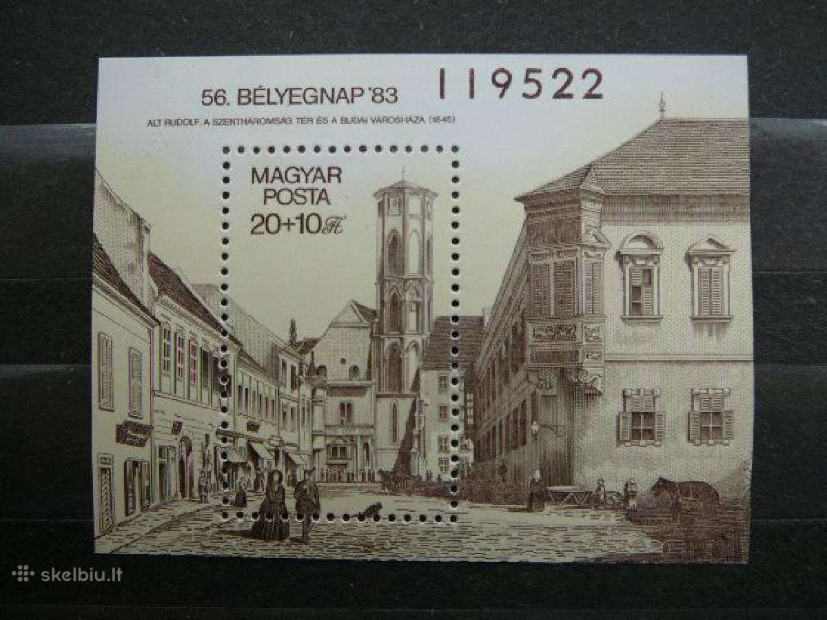 Architektura Vengrija blokas Mnh v3634