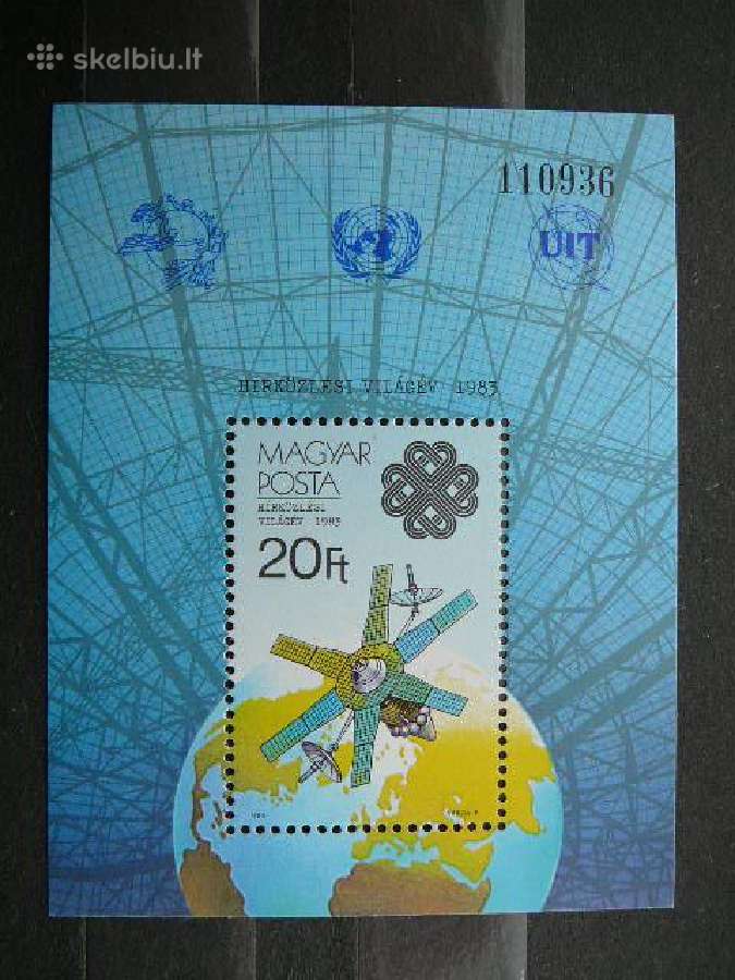 Kosmosas Vengrija blokas Mnh v3642