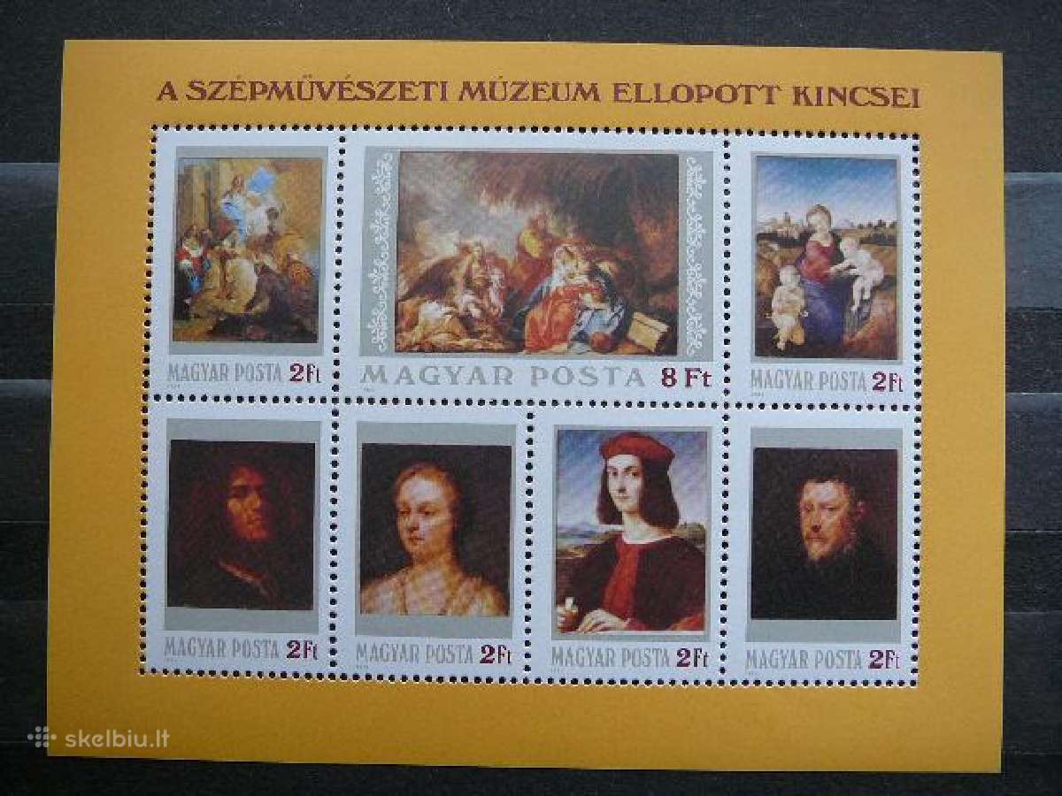 Daile Vengrija blokas Mnh v3660
