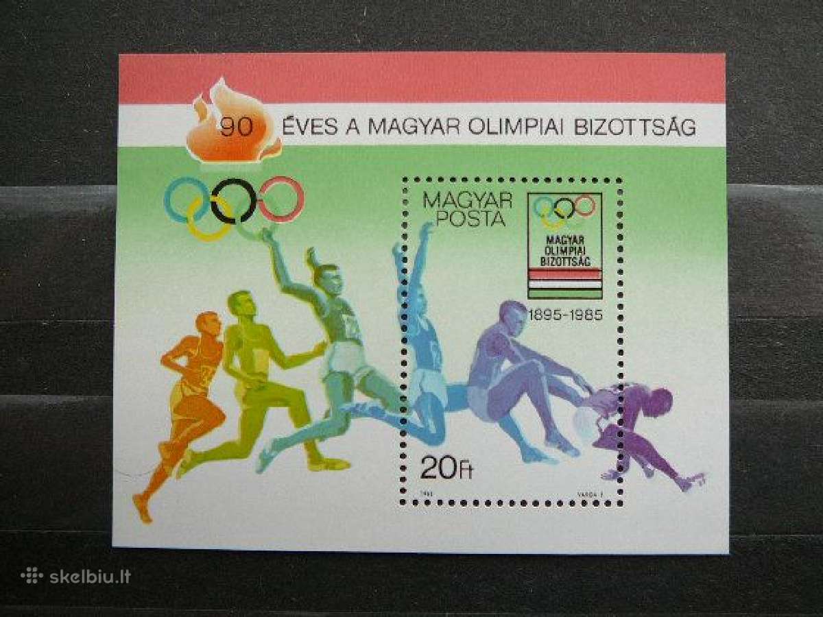 Olimpines Vengrija blokas Mnh v3732