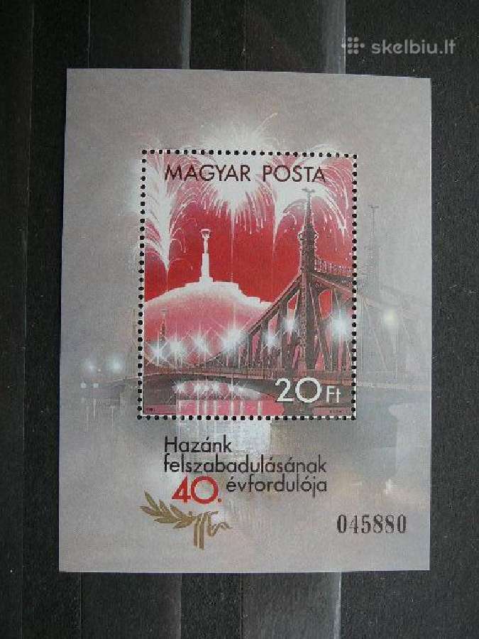 Tiltas Paminklas Vengrija blokas Mnh v3745