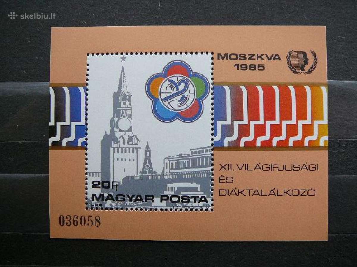 Sportas Maskva Vengrija blokas Mnh v3778