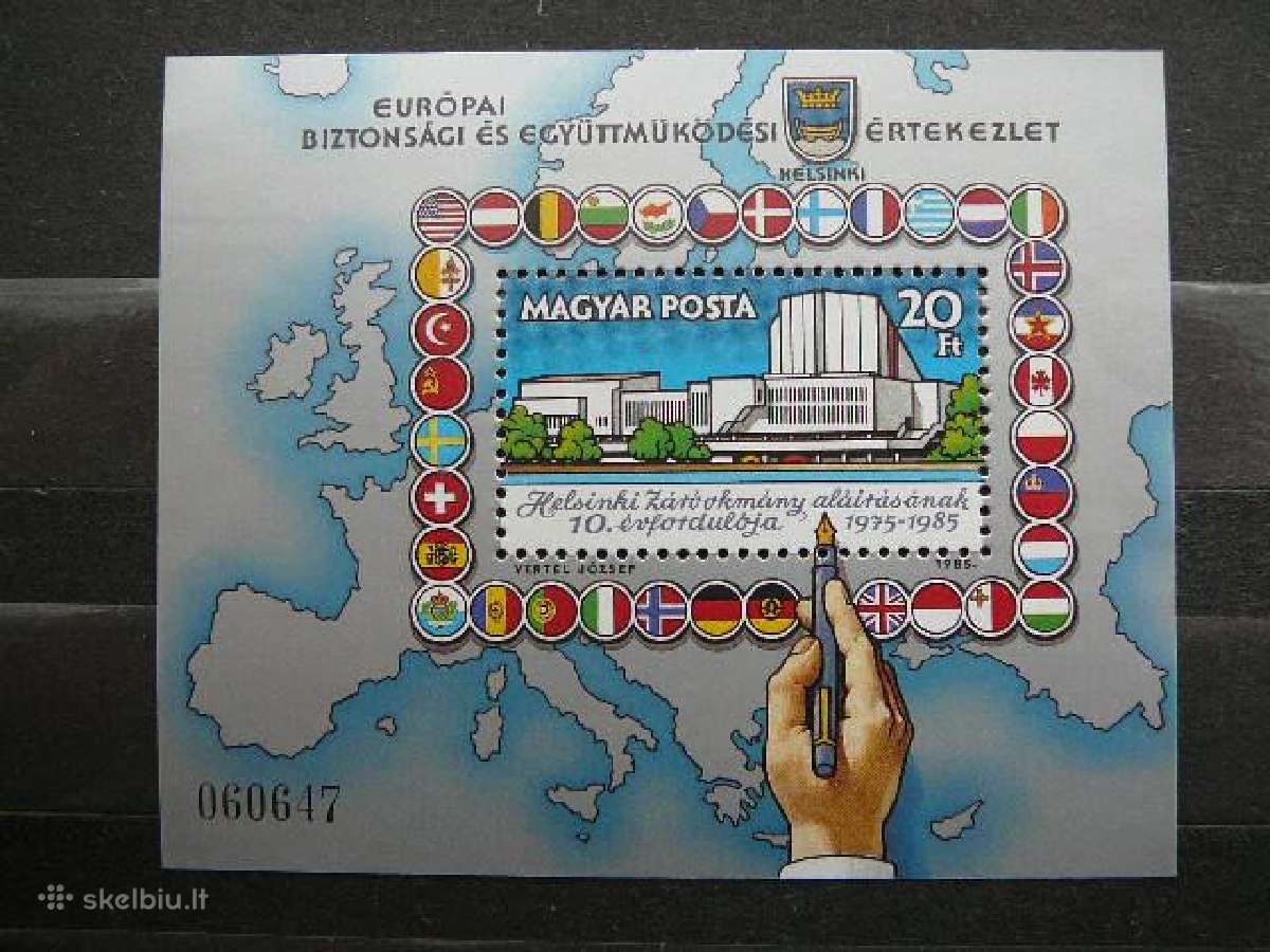 Europa Veliavos Vengrija blokas Mnh v3779