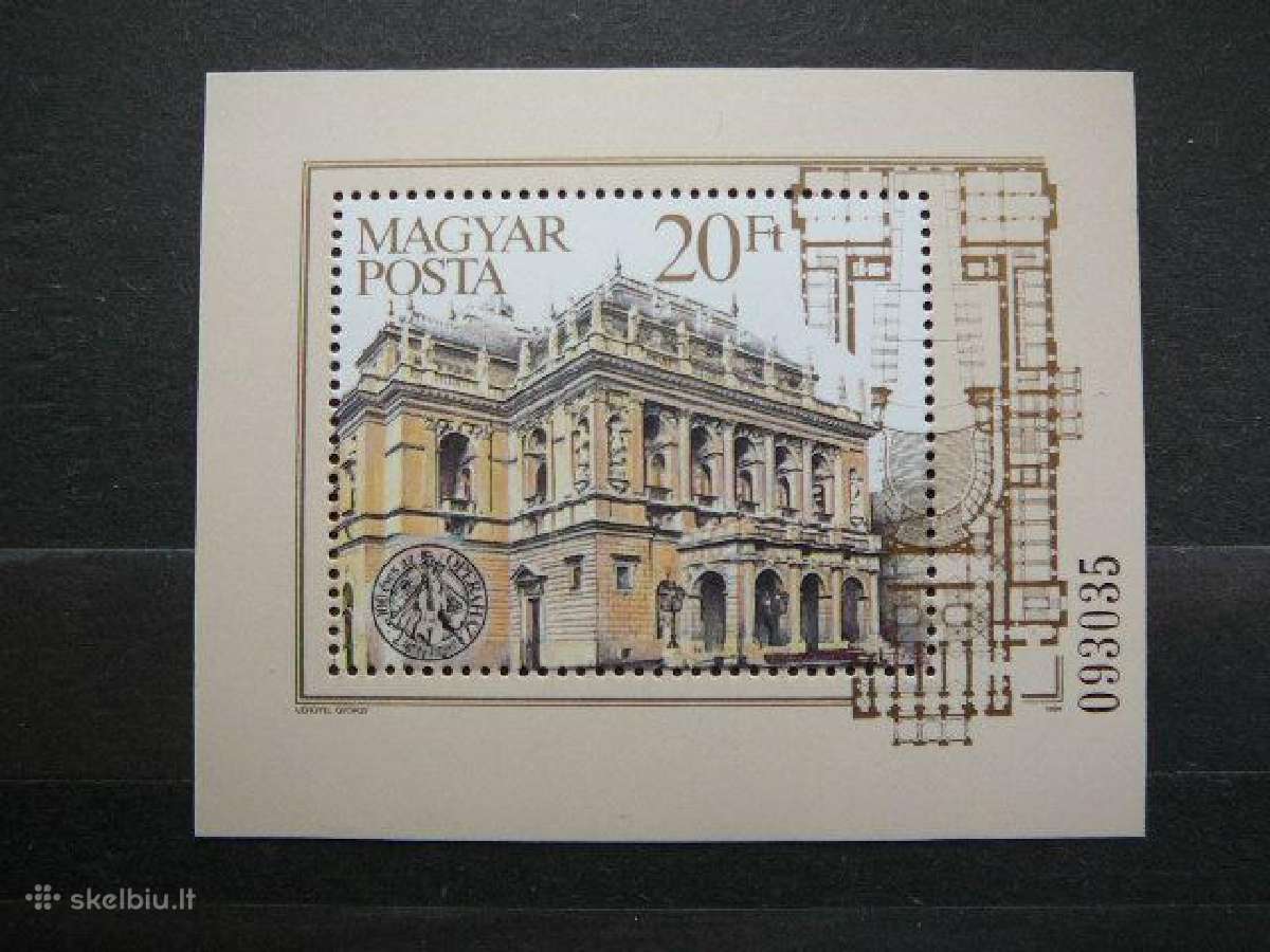 Architektura Vengrija blokas Mnh v3700