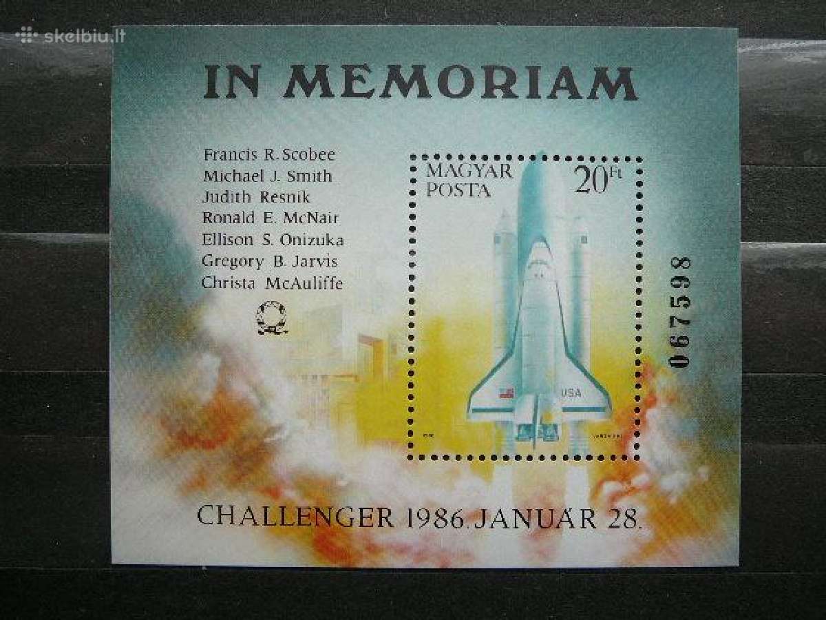 Kosmosas Vengrija blokas Mnh v3812