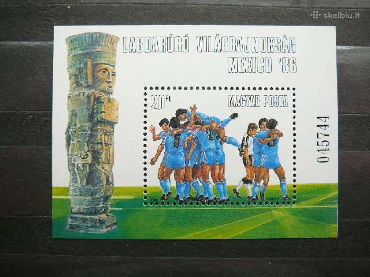 Futbolas Vengrija blokas Mnh v3820