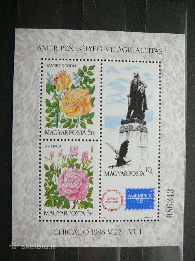 Rozes Geles Izymus zmones Vengrija blok Mnh v3822