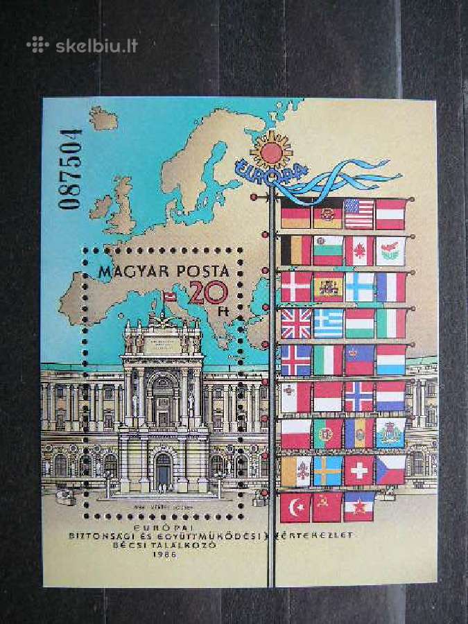 Europa Veliavos Vengrija blokas Mnh v3844
