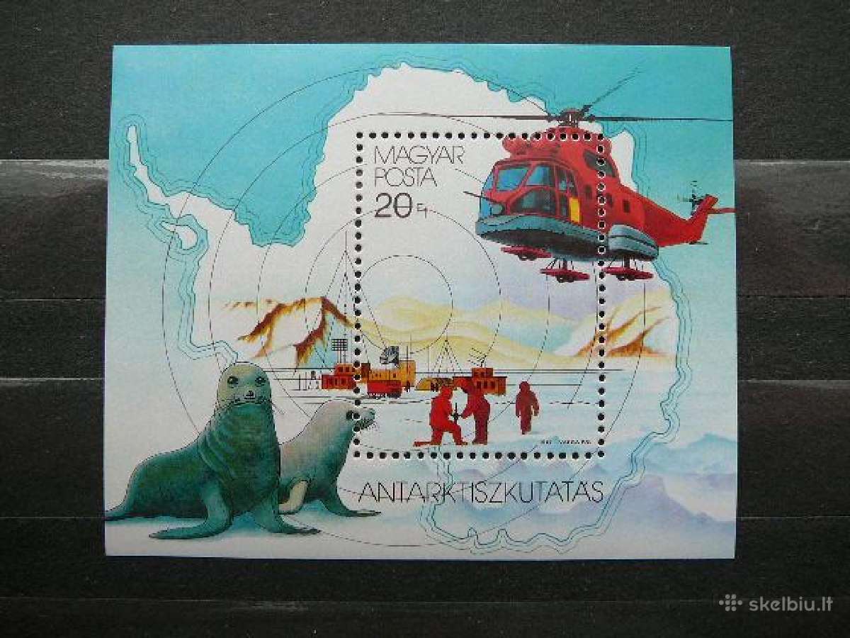 Antarktida Lektuvai Gyvunai Vengrija Mnh v3913