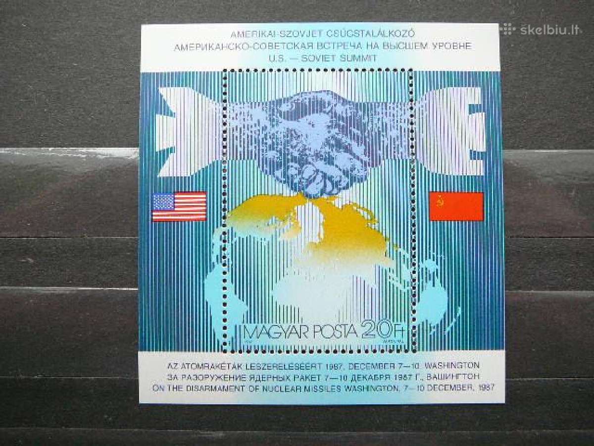 Pries kara Vengrija Blokas Mnh v3936