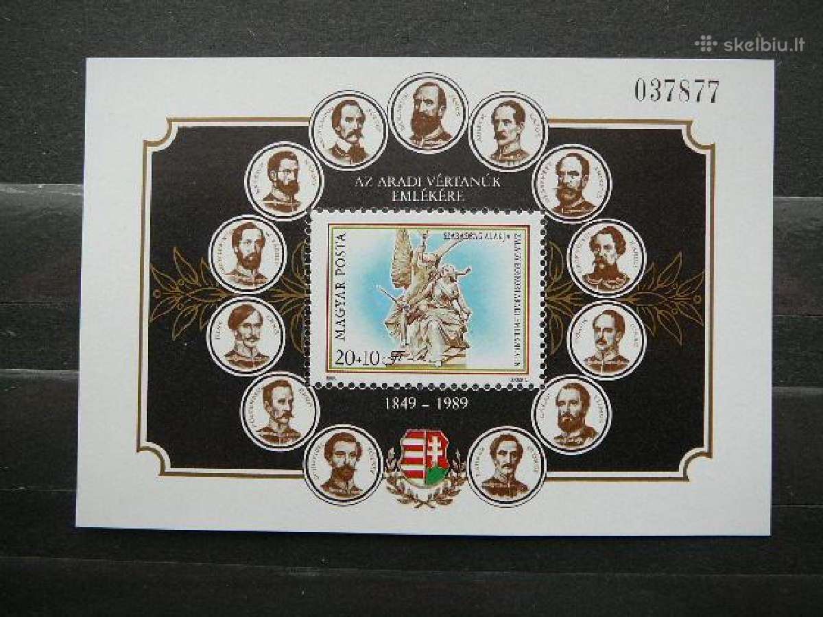 Paminklas Izymus zmones Vengrija Blokas Mnh v4051