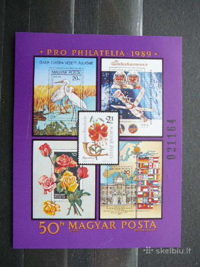 Kosmosas Pauksciai Geles Vengrija Blok Mnh v4051a
