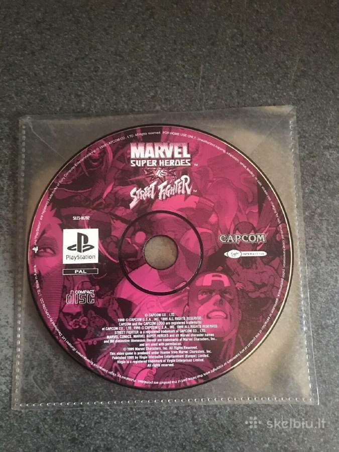 Marvel Super Heroes vs Street fighter Ps1 Pal - nuotraukos Nr. 16