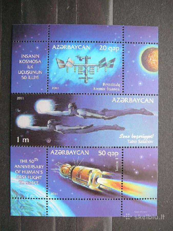 Kosmosas Azerbaidzanas 2011 Mnh zz843