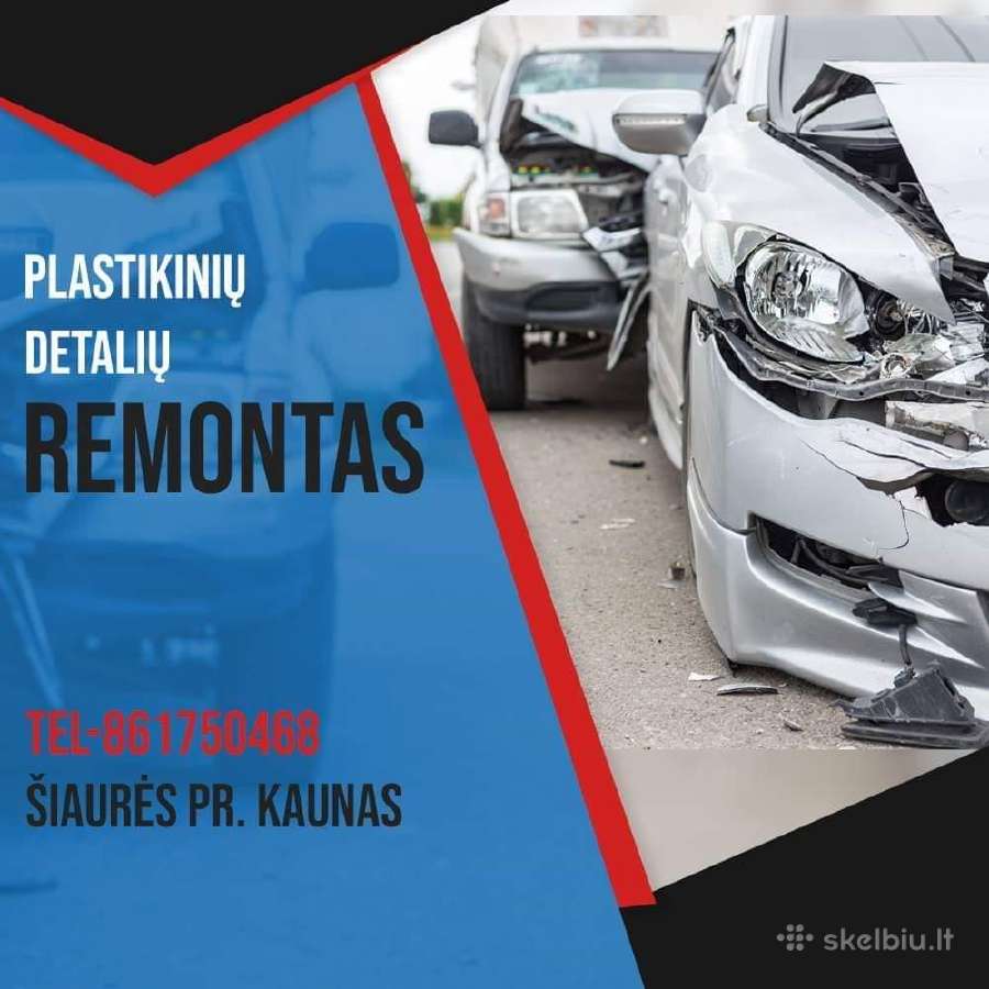 Plastikiniu detaliu remontas automobiliu remontas