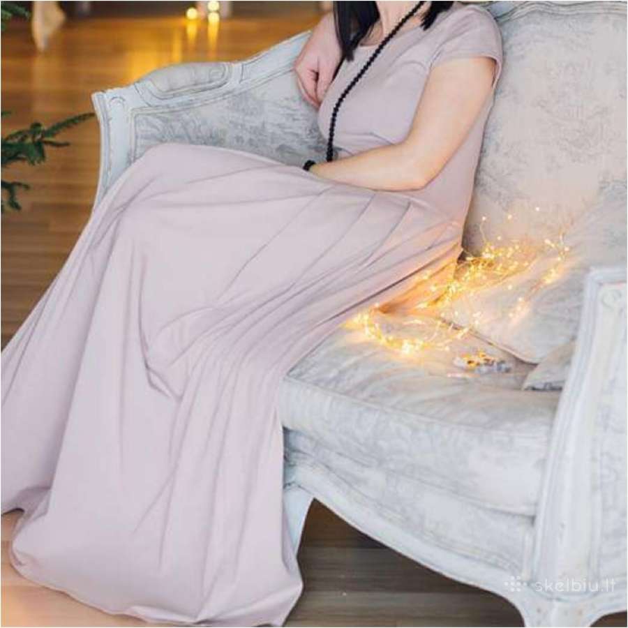Nude ilga suknelė - nuotraukos Nr. 2