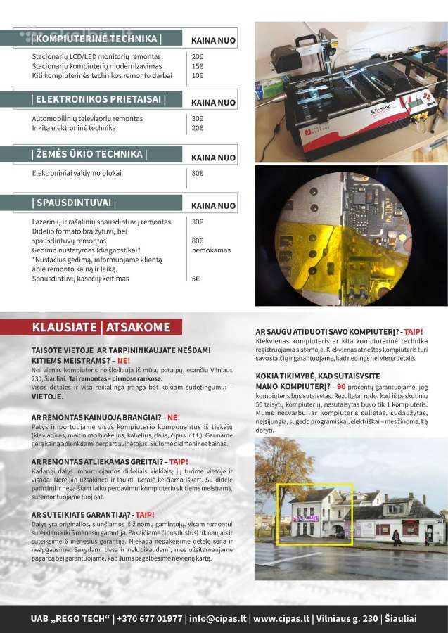 Elektronikos Remontas visoje Lietuvoje . Paslaugos - nuotraukos Nr. 2
