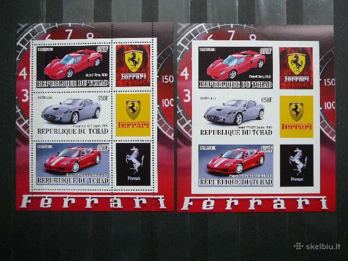Automobiliai Ferrari svarus g624/6a/b