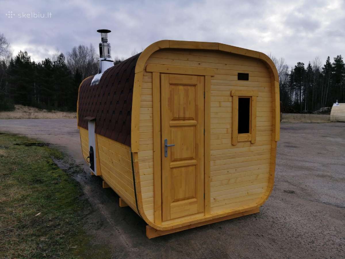 Lauko pirtelės kvadratinės Medinės pirtys