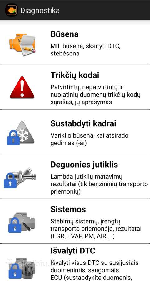 Daug modelių! Universali Elm327 diagnostika V1.5 - nuotraukos Nr. 9