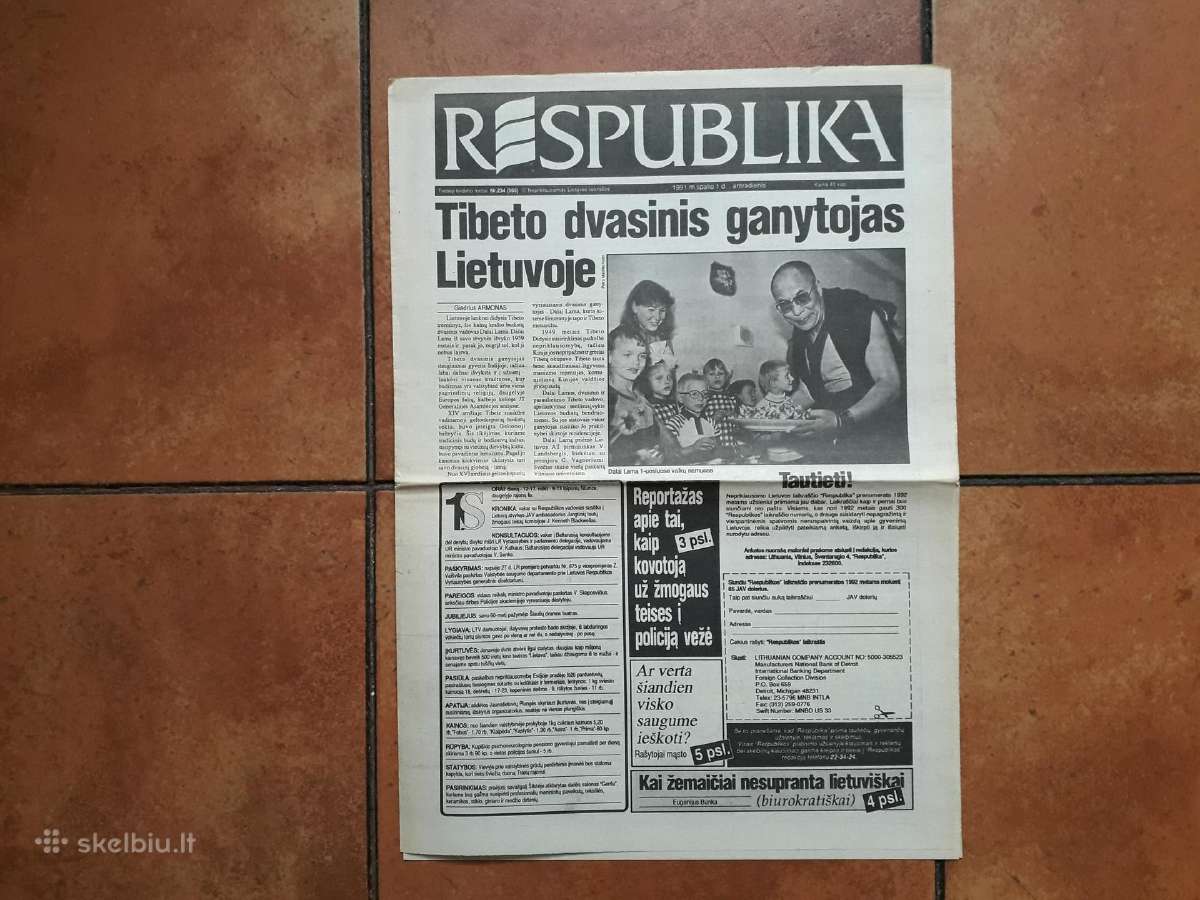 Dalai Lama Lietuvoje.