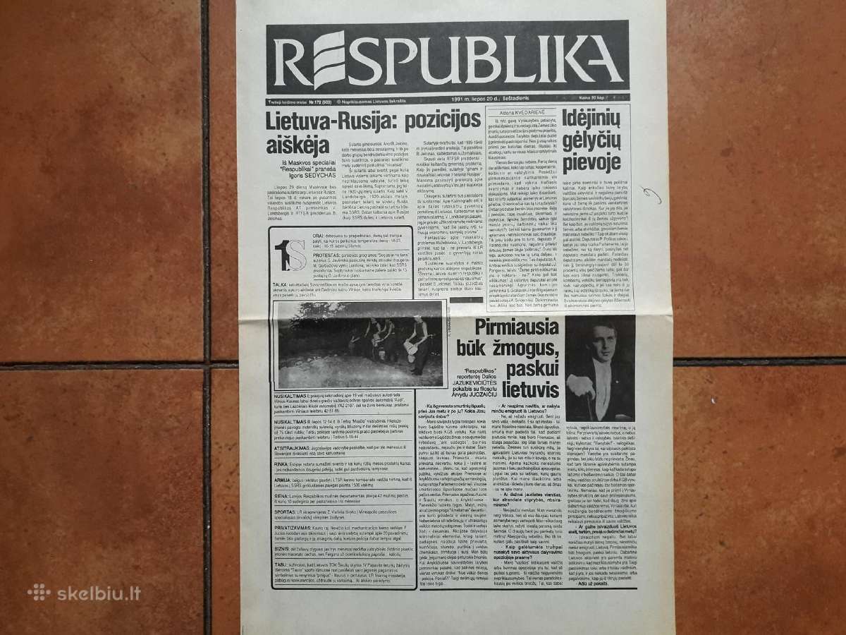 Filosofas Arvydas Juozaitis 1991 metai