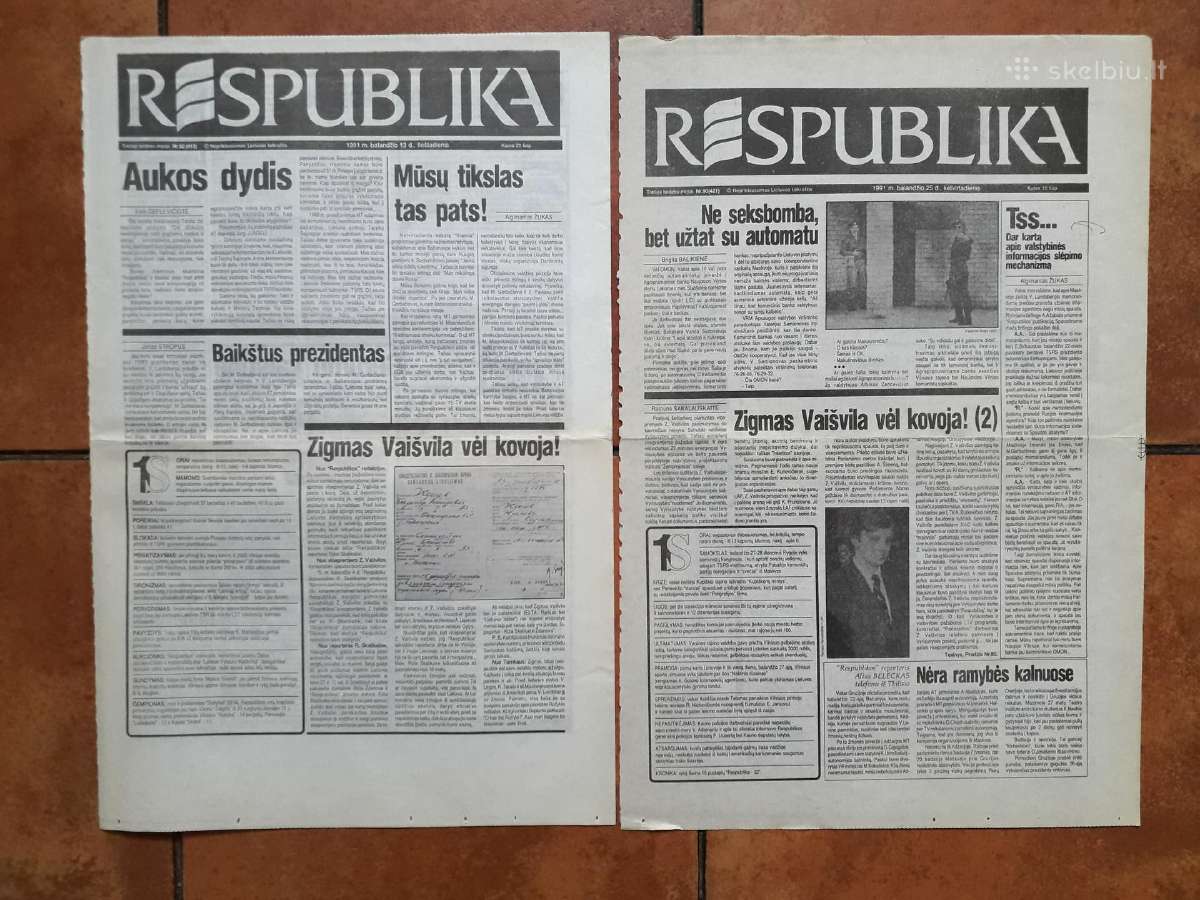 Vicepremjeras Zigmas Vaišvila 1991 metai