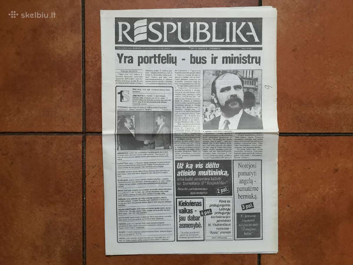 Ryšių ir informatikos ministr. Aleksandras Abišala