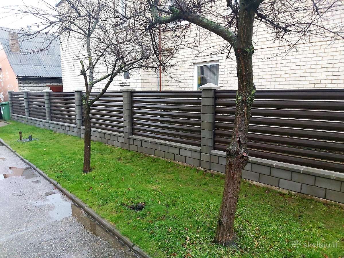 Tvoros blokeliai stulpai tvoralente žaliuzinė tvor - nuotraukos Nr. 6