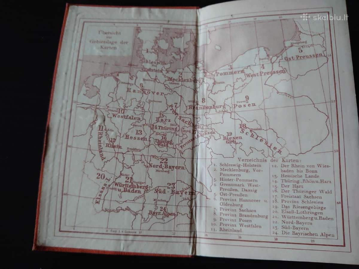 Taschen Atlas vom Deutschen Reich žemėlapiai - nuotraukos Nr. 5