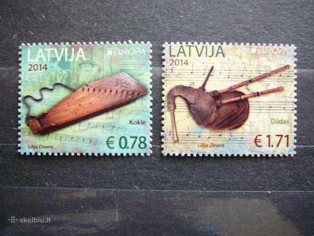 Europa Muzikiniai instrumentai Latvija Mnh ltt904