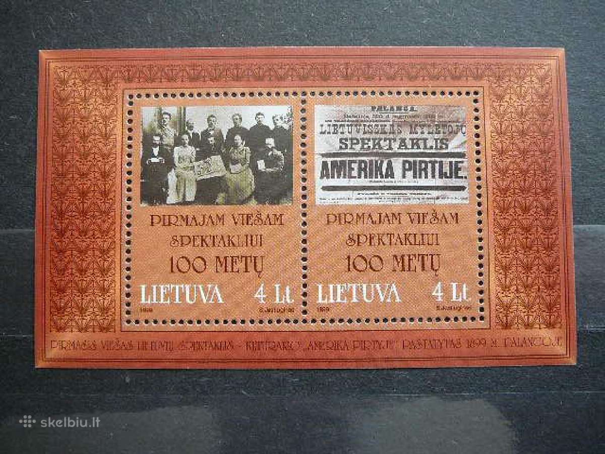 Lietuva 1999 Spektaklis svarus Palanga lit702/3s