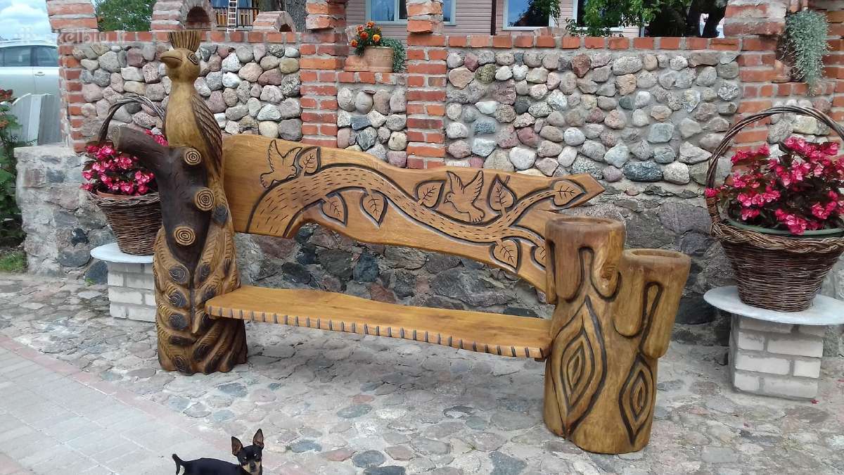 Drožiniai, lauko baldai, medžio skulptūros - nuotraukos Nr. 19