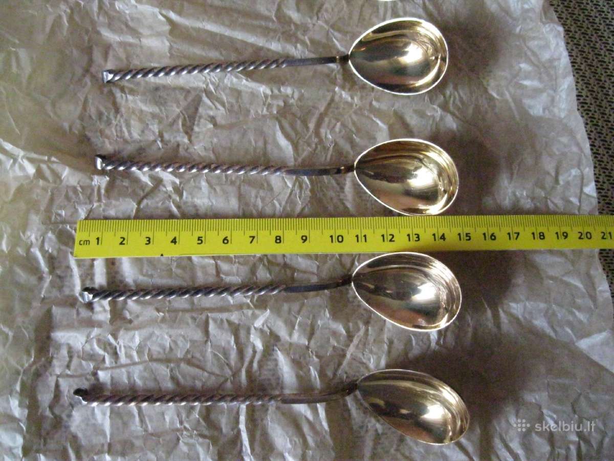 CCCP Paauksuoti Arbatiniai Sauksteliai . Seneliu - - nuotraukos Nr. 2