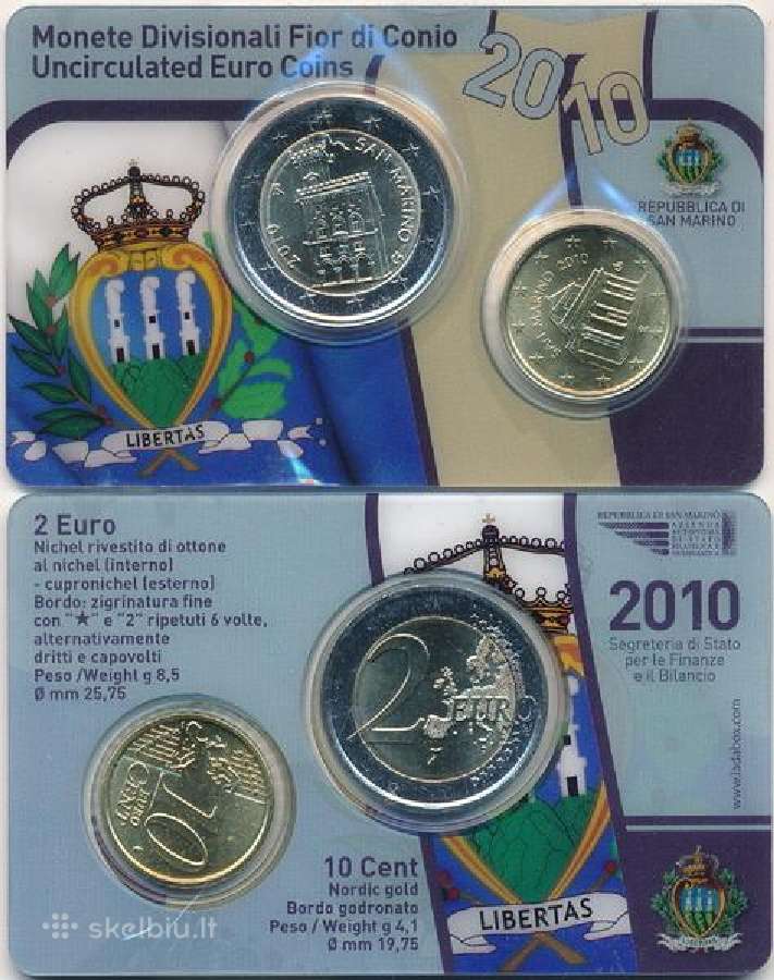 San Marino 2010 metu mini rinkinys