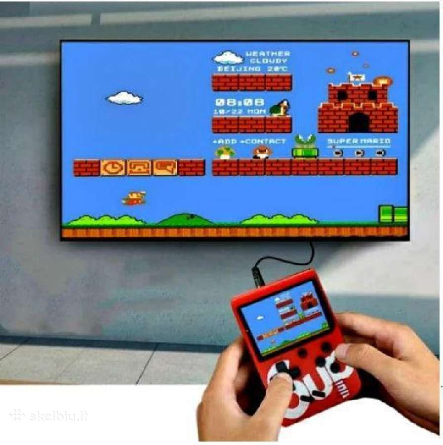 Retro klasikinis nešiojamas žaidimų kompiuteris - nuotraukos Nr. 2
