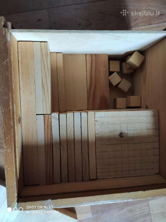 "Matematikas" mokomosios medinės kaladėlės - nuotraukos Nr. 2