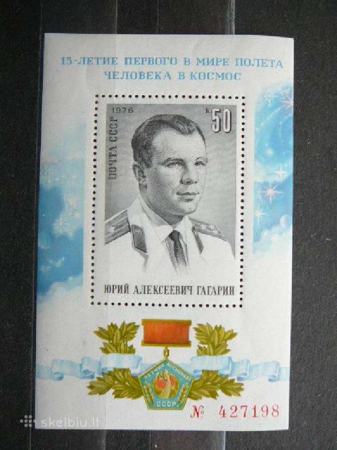Kosmosas J. Gagarinas Ssr 1976 Mnh s4464