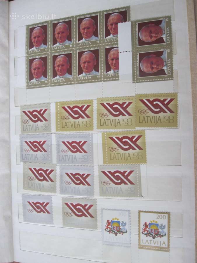 6. Pašto ženklų albumas - švarus daug serijų. - nuotraukos Nr. 18