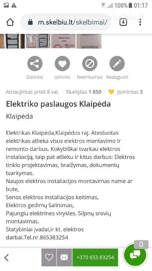 Elektriko paslaugos Klaipėda - nuotraukos Nr. 4