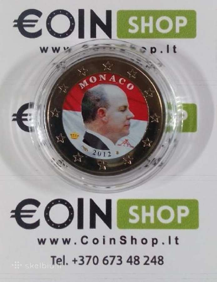 Įvairių šalių spalvotos proginės dviejų eurų monet - nuotraukos Nr. 8
