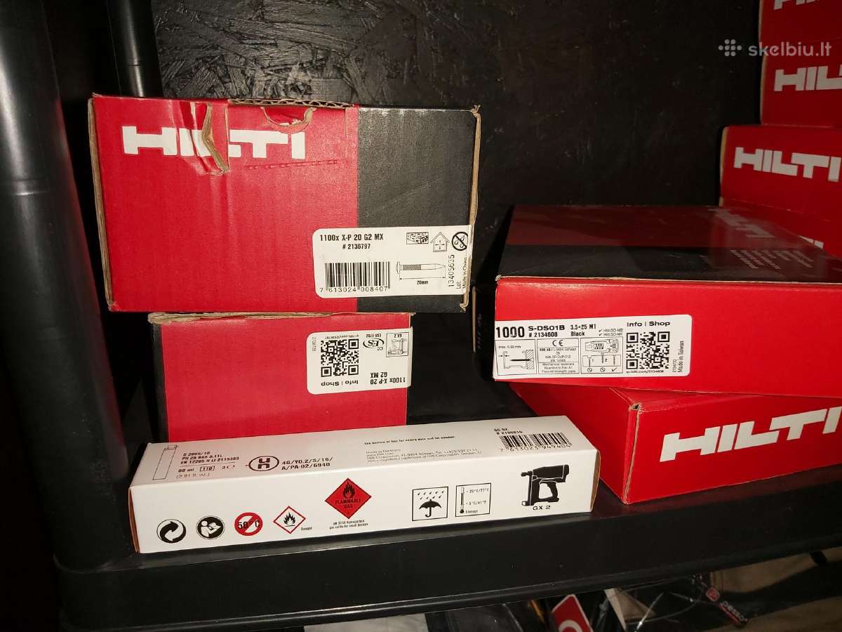 Gkp metalinių profilių tvirtinimo šoviniai Hilti