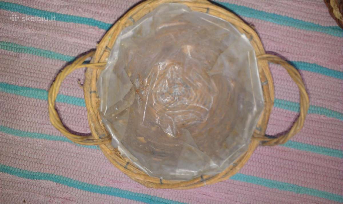 Iš vytelių pinti krepšeliai Nenaudoti - nuotraukos Nr. 8
