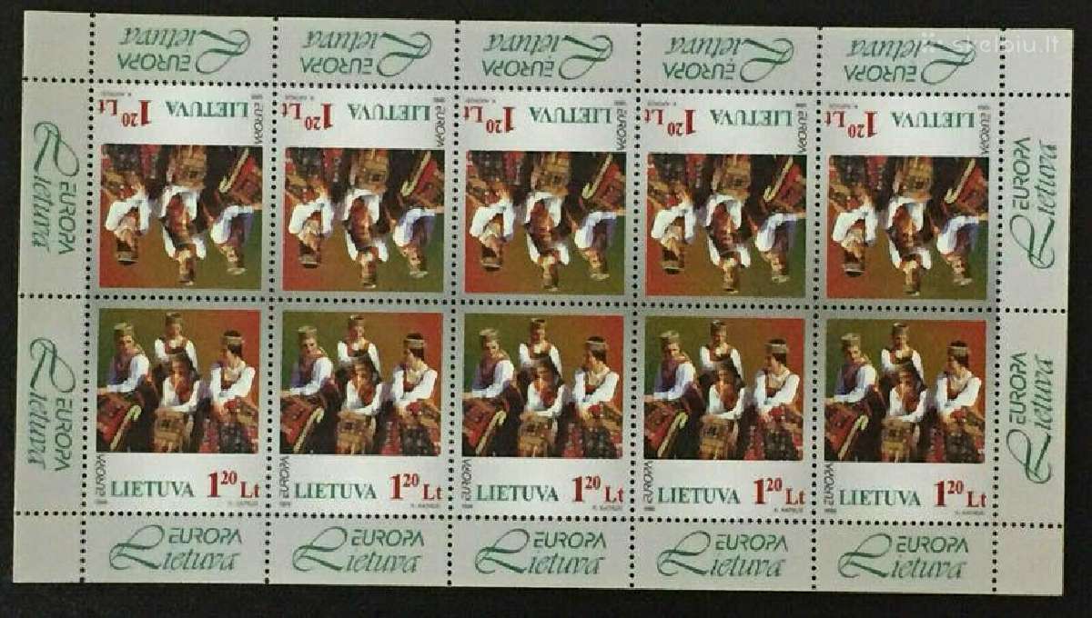 Lietuva 1998 m.lapelis Mnh vertė 2000eur. - nuotraukos Nr. 2